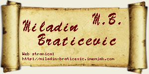 Miladin Bratičević vizit kartica